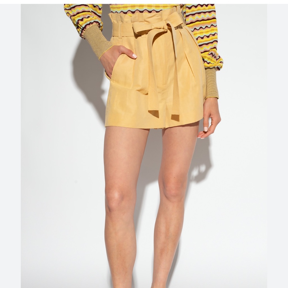 NWT Ulla Johnson Yellow Shorts